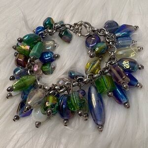 Colorful Beaded Charm cha cha style Bracelet